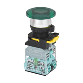 Push Button Switch Plug Terminal Mushroom LED Momentary Green 1 Normally-Open